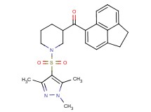1,2-dihydro-5-acenaphthylenyl{1-[(1,3,5-trimethyl-1H-pyrazol-4-yl)sulfonyl]-3-piperidinyl}methanone