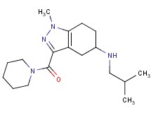 N-isobutyl-1-methyl-3-(1-piperidinylcarbonyl)-4,5,6,7-tetrahydro-1H-indazol-5-amine