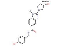 N-(4-hydroxybenzyl)-2-[(3S)-3-hydroxy-1-pyrrolidinyl]-1-methyl-1H-benzimidazole-5-carboxamide