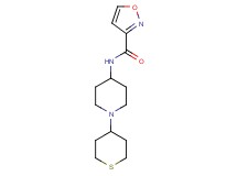 N-[1-(tetrahydro-2H-thiopyran-4-yl)piperidin-4-yl]isoxazole-3-carboxamide