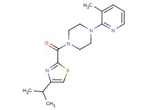 1-[(4-isopropyl-1,3-thiazol-2-yl)carbonyl]-4-(3-methylpyridin-2-yl)piperazine