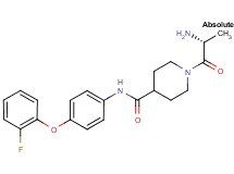 1-D-alanyl-N-[4-(2-fluorophenoxy)phenyl]-4-piperidinecarboxamide hydrochloride