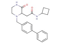 2-[1-(4-biphenylylmethyl)-3-oxo-2-piperazinyl]-N-cyclobutylacetamide