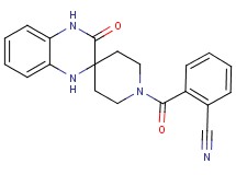 2-[(3'-oxo-3',4'-dihydro-1H,1'H-spiro[piperidine-4,2'-quinoxalin]-1-yl)carbonyl]benzonitrile