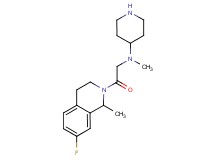 N-[2-(7-fluoro-1-methyl-3,4-dihydroisoquinolin-2(1H)-yl)-2-oxoethyl]-N-methylpiperidin-4-amine