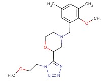 4-(2-methoxy-3,5-dimethylbenzyl)-2-[1-(2-methoxyethyl)-1H-tetrazol-5-yl]morpholine