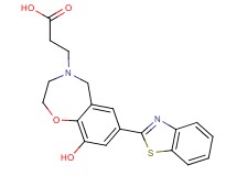 3-[7-(1,3-benzothiazol-2-yl)-9-hydroxy-2,3-dihydro-1,4-benzoxazepin-4(5H)-yl]propanoic acid