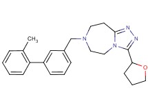 7-[(2'-methyl-3-biphenylyl)methyl]-3-(tetrahydro-2-furanyl)-6,7,8,9-tetrahydro-5H-[1,2,4]triazolo[4,3-d][1,4]diazepine