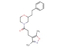 4-[3-(3,5-dimethyl-4-isoxazolyl)propanoyl]-2-(2-phenylethyl)morpholine