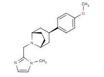 (3-endo)-3-(4-methoxyphenyl)-8-[(1-methyl-1H-imidazol-2-yl)methyl]-8-azabicyclo[3.2.1]octane
