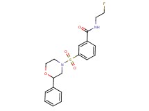 N-(2-fluoroethyl)-3-[(2-phenylmorpholin-4-yl)sulfonyl]benzamide