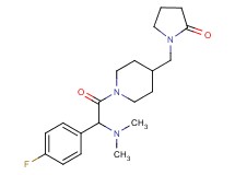 1-({1-[(dimethylamino)(4-fluorophenyl)acetyl]-4-piperidinyl}methyl)-2-pyrrolidinone