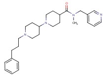 N-methyl-1'-(3-phenylpropyl)-N-(3-pyridinylmethyl)-1,4'-bipiperidine-4-carboxamide