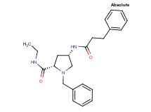 (4S)-1-benzyl-N-ethyl-4-[(3-phenylpropanoyl)amino]-L-prolinamide
