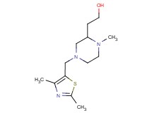 2-{4-[(2,4-dimethyl-1,3-thiazol-5-yl)methyl]-1-methyl-2-piperazinyl}ethanol bis(trifluoroacetate) (salt)