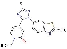1-ethyl-4-[1-(2-methyl-1,3-benzothiazol-6-yl)-1H-1,2,4-triazol-5-yl]pyridin-2(1H)-one