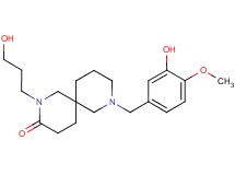 8-(3-hydroxy-4-methoxybenzyl)-2-(3-hydroxypropyl)-2,8-diazaspiro[5.5]undecan-3-one