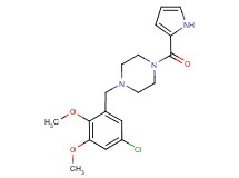 1-(5-chloro-2,3-dimethoxybenzyl)-4-(1H-pyrrol-2-ylcarbonyl)piperazine