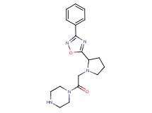 1-{[2-(3-phenyl-1,2,4-oxadiazol-5-yl)-1-pyrrolidinyl]acetyl}piperazine dihydrochloride