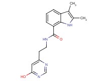 N-[2-(6-hydroxypyrimidin-4-yl)ethyl]-2,3-dimethyl-1H-indole-7-carboxamide