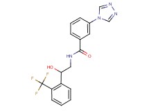 N-{2-hydroxy-2-[2-(trifluoromethyl)phenyl]ethyl}-3-(4H-1,2,4-triazol-4-yl)benzamide
