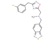 (2,1,3-benzothiadiazol-5-ylmethyl){[3-(3-fluorobenzyl)-1,2,4-oxadiazol-5-yl]methyl}methylamine