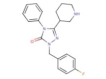 2-(4-fluorobenzyl)-4-phenyl-5-(3-piperidinyl)-2,4-dihydro-3H-1,2,4-triazol-3-one hydrochloride
