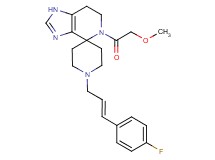 1'-[(2E)-3-(4-fluorophenyl)prop-2-en-1-yl]-5-(methoxyacetyl)-1,5,6,7-tetrahydrospiro[imidazo[4,5-c]pyridine-4,4'-piperidine]