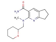 2-[methyl(tetrahydro-2H-pyran-2-ylmethyl)amino]-6,7-dihydro-5H-cyclopenta[b]pyridine-3-carboxamide