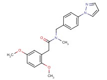 2-(2,5-dimethoxyphenyl)-N-methyl-N-[4-(1H-pyrazol-1-yl)benzyl]acetamide