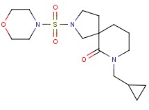 7-(cyclopropylmethyl)-2-(4-morpholinylsulfonyl)-2,7-diazaspiro[4.5]decan-6-one