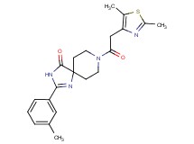 8-[(2,5-dimethyl-1,3-thiazol-4-yl)acetyl]-2-(3-methylphenyl)-1,3,8-triazaspiro[4.5]dec-1-en-4-one