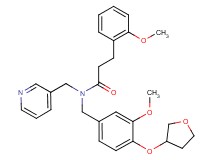 3-(2-methoxyphenyl)-N-[3-methoxy-4-(tetrahydro-3-furanyloxy)benzyl]-N-(3-pyridinylmethyl)propanamide