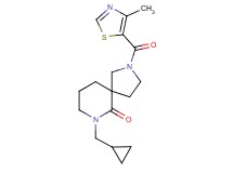 7-(cyclopropylmethyl)-2-[(4-methyl-1,3-thiazol-5-yl)carbonyl]-2,7-diazaspiro[4.5]decan-6-one