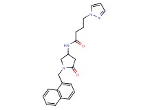 N-[1-(1-naphthylmethyl)-5-oxopyrrolidin-3-yl]-4-(1H-pyrazol-1-yl)butanamide