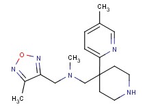 N-methyl-1-(4-methyl-1,2,5-oxadiazol-3-yl)-N-{[4-(5-methyl-2-pyridinyl)-4-piperidinyl]methyl}methanamine dihydrochloride