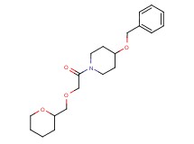 4-(benzyloxy)-1-[(tetrahydro-2H-pyran-2-ylmethoxy)acetyl]piperidine