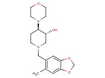 (3R*,4R*)-1-[(6-methyl-1,3-benzodioxol-5-yl)methyl]-4-(4-morpholinyl)-3-piperidinol