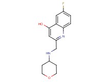 6-fluoro-2-[(tetrahydro-2H-pyran-4-ylamino)methyl]quinolin-4-ol