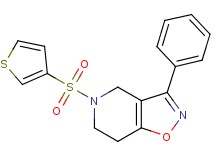 3-phenyl-5-(3-thienylsulfonyl)-4,5,6,7-tetrahydroisoxazolo[4,5-c]pyridine