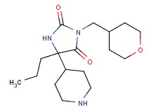 5-piperidin-4-yl-5-propyl-3-(tetrahydro-2H-pyran-4-ylmethyl)imidazolidine-2,4-dione