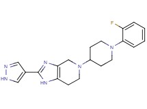 5-[1-(2-fluorophenyl)piperidin-4-yl]-2-(1H-pyrazol-4-yl)-4,5,6,7-tetrahydro-1H-imidazo[4,5-c]pyridine