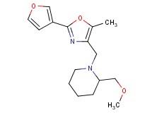 1-{[2-(3-furyl)-5-methyl-1,3-oxazol-4-yl]methyl}-2-(methoxymethyl)piperidine