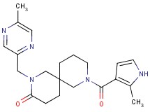 2-[(5-methylpyrazin-2-yl)methyl]-8-[(2-methyl-1H-pyrrol-3-yl)carbonyl]-2,8-diazaspiro[5.5]undecan-3-one