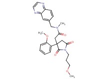 2-[3-(2-methoxyphenyl)-1-(3-methoxypropyl)-2,5-dioxo-3-pyrrolidinyl]-N-methyl-N-(6-quinoxalinylmethyl)acetamide