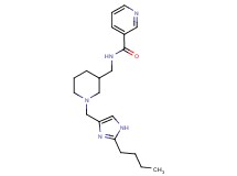 N-({1-[(2-butyl-1H-imidazol-4-yl)methyl]-3-piperidinyl}methyl)nicotinamide