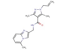 1-allyl-3,5-dimethyl-N-[(5-methylimidazo[1,2-a]pyridin-2-yl)methyl]-1H-pyrazole-4-carboxamide trifluoroacetate