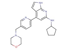 N-cyclopentyl-4-[5-(morpholin-4-ylmethyl)pyridin-2-yl]-1H-pyrrolo[2,3-b]pyridin-6-amine