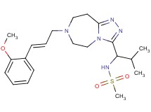 N-(1-{7-[(2E)-3-(2-methoxyphenyl)-2-propen-1-yl]-6,7,8,9-tetrahydro-5H-[1,2,4]triazolo[4,3-d][1,4]diazepin-3-yl}-2-methylpropyl)methanesulfonamide