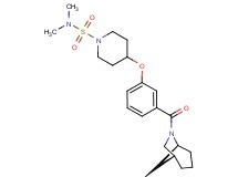 4-{3-[(1R*,5S*)-6-azabicyclo[3.2.1]oct-6-ylcarbonyl]phenoxy}-N,N-dimethyl-1-piperidinesulfonamide